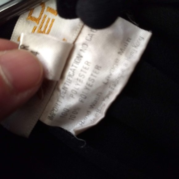 vintage 80s black midi party dress puffy leaf shoulder 🎈HOST PICK🎈x3 - Picture 7 of 14